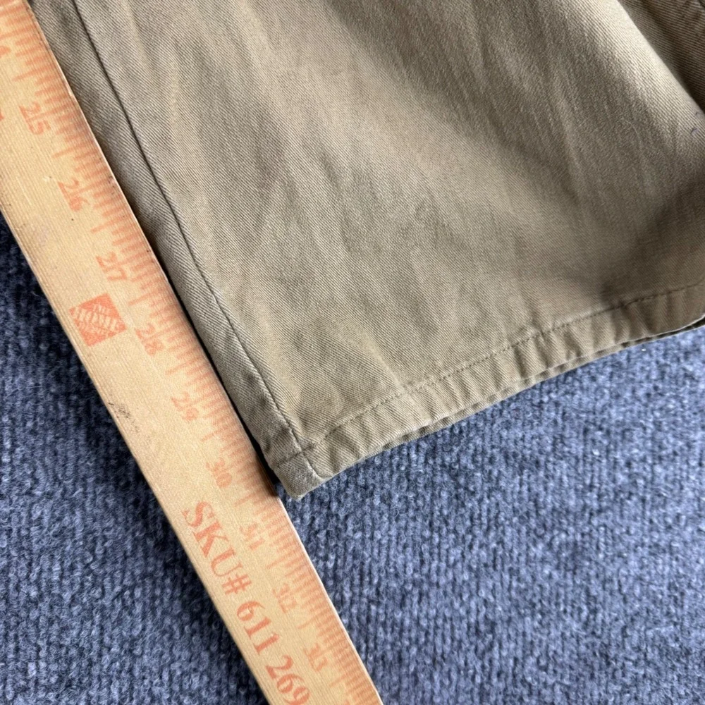 Polo Ralph Lauren Mens Tan Khaki Cotton Chino Pants 35x32 Made in USA Straight